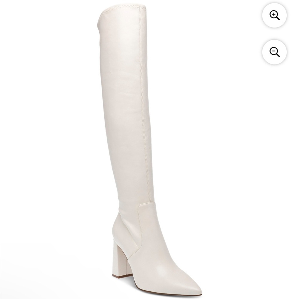 •WILD PAIR• “Eileenep” over-the-knee boots >> bone white color >> size 8.5M